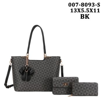 007-8093SBK MONO GLAN 3PC SETS WITH WALLET