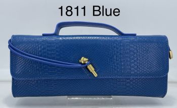 1811 BL SNAKE CLUCH BAG
