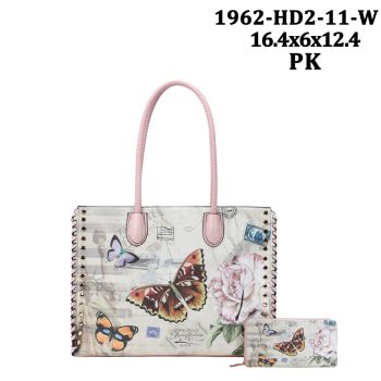 1962HD2-11W PK SHIPPING TOTE BAG WITH WALLET
