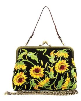 84512UB SUNFLOWER KISS LOCK BAG