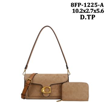 8FP-1225ATP SUEDE CROSS BODY BAG WITH WALLET