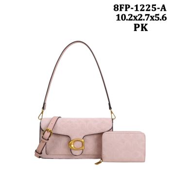 8FP-1225APK SUEDE CROSS BODY BAG WITH WALLET