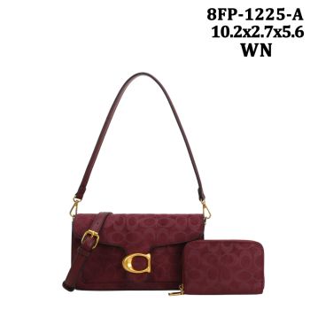 8FP-1225AWN SUEDE CROSS BODY BAG WITH WALLET