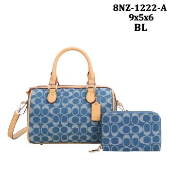 8NZ-122ABL DENIM BLUE BAG WITH WALLET
