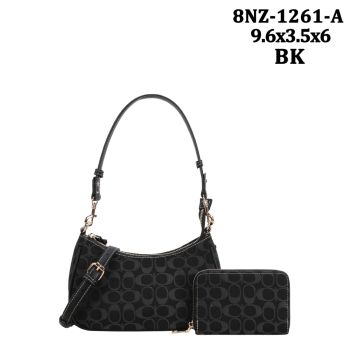 8NZ-1261ABK DENIM BLUE  BAG WITH WALLET