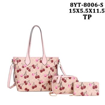 8YT-8006S TP DESIGNER SHOPPING BAG 3PC SET