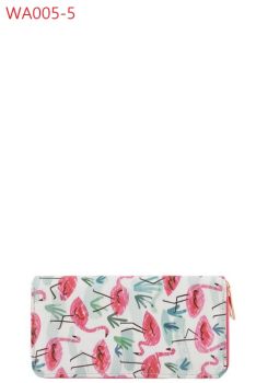 FASHION DIGITAL PRINTED SINGLE METAL ZIPPER WALLET