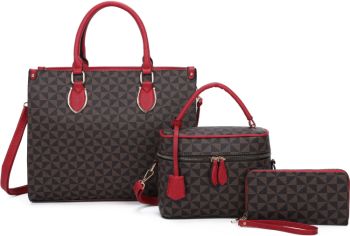 SJ2093-T3 BD 2HANDBAGS WITH 1WALLET SET