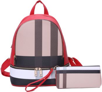 SAF21050-T2 RD BACKPACK WITH WALLET