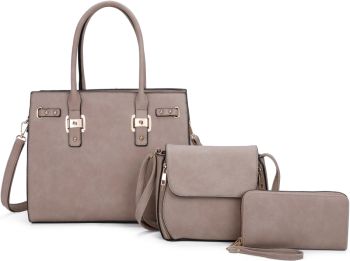 LF21081-T3 ST HANDBAG WITH CROSSBADY BAG  3PC SETS