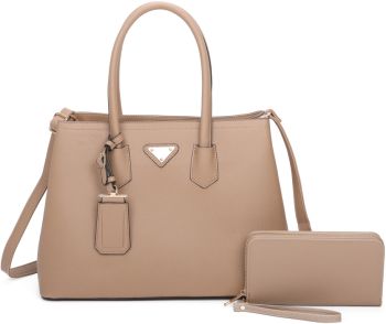 SZ2326-T2 ST HANDBAG WITH WALLET SET