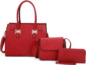 LF21081-T3 WN HANDBAG WITH CROSSBADY BAG  3PC SETS