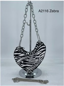 A2116 LP BK/WT CROSS BODY BAG