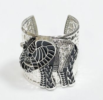 BG3934 BK ELEPHANT BANGLE