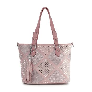 BHD-1371 RD BLING SATCHEL BAG