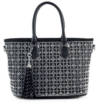 BHD-1846BK BLING TOTE BAG