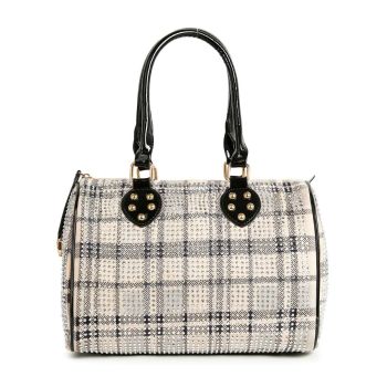 BHD-8875 BG DENIM BLING SATCHEL BAG