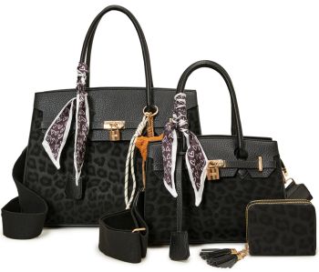 LEO25502-T3 BK LEP 2 HANDBAG WITH WALLET