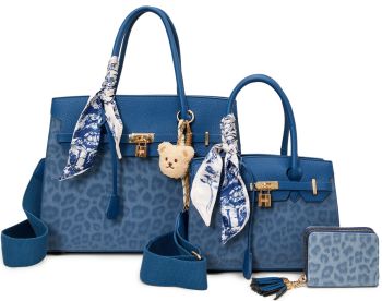 LEO25502-T3 D BLU LEP 2 HANDBAG WITH WALLET