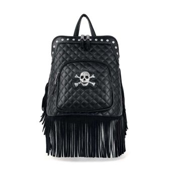 BWD-4002BK SKUL FRINGE  BAG PACK