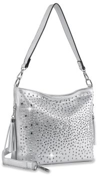 BXX-0032SL BLING HOBO CROSS BODY BAG