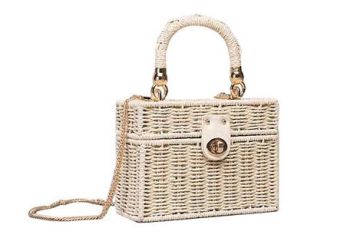 BZ-102IV CROSS BODY STRAW BAG