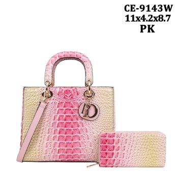 CE-9143W PK1 RAINBOW CROCO WITH WALLET