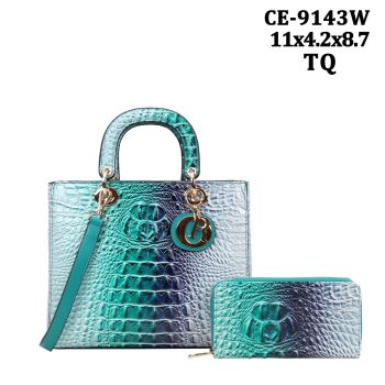 CE-9143W TQ RAINBOW CROCO WITH WALLET