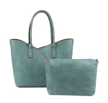 COL001-2 BL 2PC SHOPPING BAG