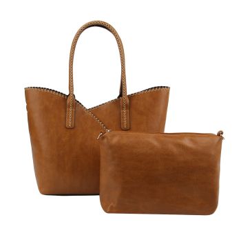 COL001-2 BR 2PC SHOPPING BAG