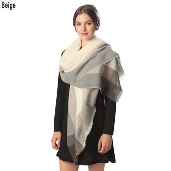 CS6068 Check Pattern Scarf