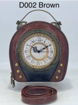 D002 BR CLOCK CROS BODY BAG