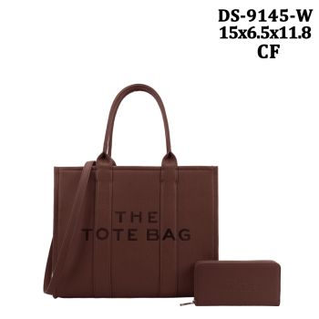 DS-9145W CF DESIGNER TOTE BAG WITH WALLET