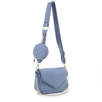 DX21042 BL DESIGNER CROSS BODY BAG WITH COINBAG