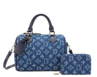 DA-1199A BL-DENUM BAG WITH WALLET