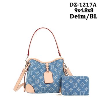 DZ-1217A DEM/BL CEOSS BODY BAG WITH WALLET