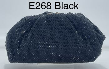 E268BK BLING CLUCH EVENNING BAG