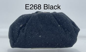 D62164 BK BLING CLUCH EVENNING BAG