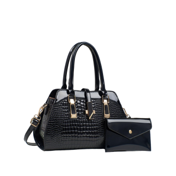 EGZ075BK PATTERN DESIGNER BAG WITH COIN WALLET