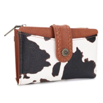 EJ60267-7C COW/BR ANIMAL WALLET