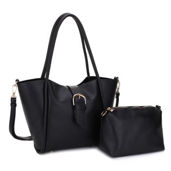 EJ60343-GBK DESIGNER FASHION BAG 2PC SETS