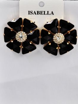 ER25351BK CRYSTAL EARRING