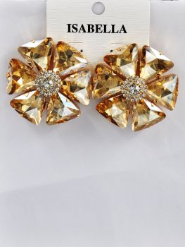 ER25351GD CRYSTAL EARRING