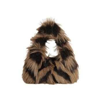 EWB171-M2 BK CROSS BODY FUR BAG