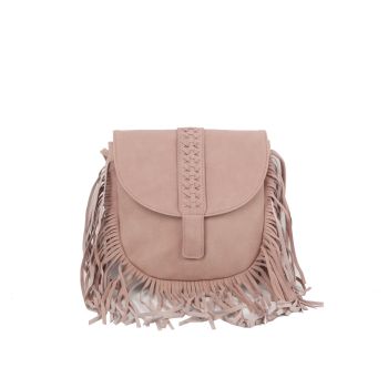 EWB294BS CROSS BODY SUADE FRINGE BAG