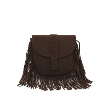 EWB294CF CROSS BODY SUADE FRINGE BAG