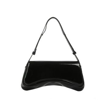 EWB319 BK PATENT CROSS BODY BAG
