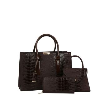EWB388CF CROCO DESIGNER 3PC SETS WITH WALLET