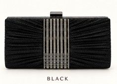EY708-T BK BLING CLUCH  EVENNING BAG