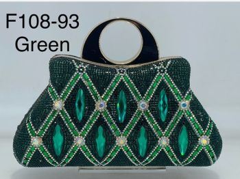 F108-93 GN BLING EVENNING BAG